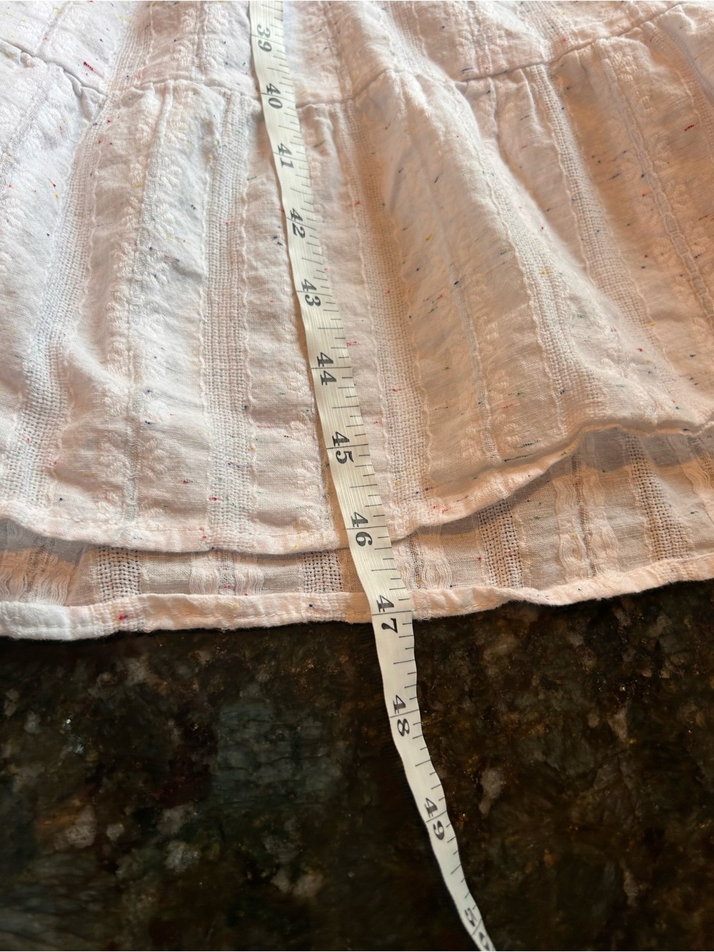 Betsey Johnson Spectator Cotton Puff Sleeve Midi Dress. Tiered woven Boho. EUC - Picture 9 of 10